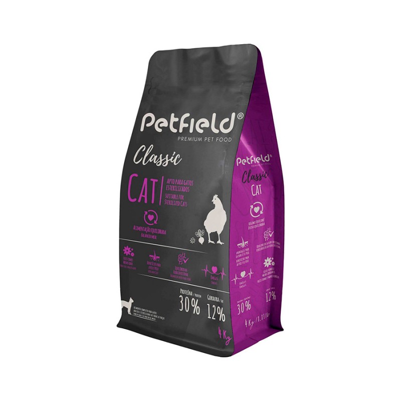 Ração Gato Adulto Petfield Classic 4kg